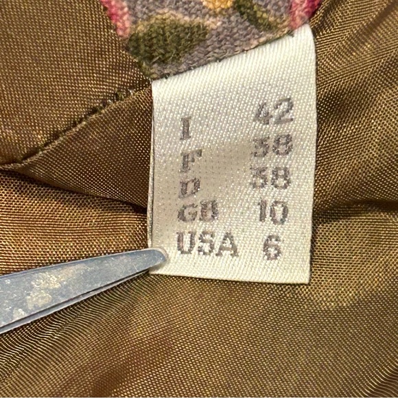 Philosophy di Alberta Ferretti Floral Wool Jacket Women’s 6 Italy Cottagecore - Picture 12 of 12